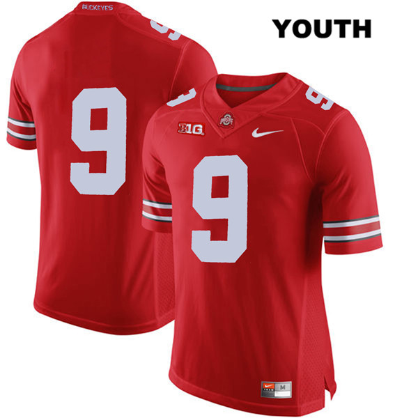 Ohio State Buckeyes Youth Binjimen Victor #9 Red Authentic Nike No Name College NCAA Stitched Football Jersey FV19U82TB